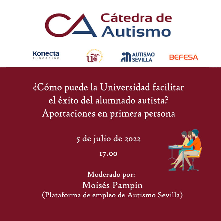 Convocatoria a la mesa redonda sobre Aportaciones de estudiantes con autismo en la Universidad