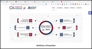 Infografía de la página web de la Cátedra de Autismo