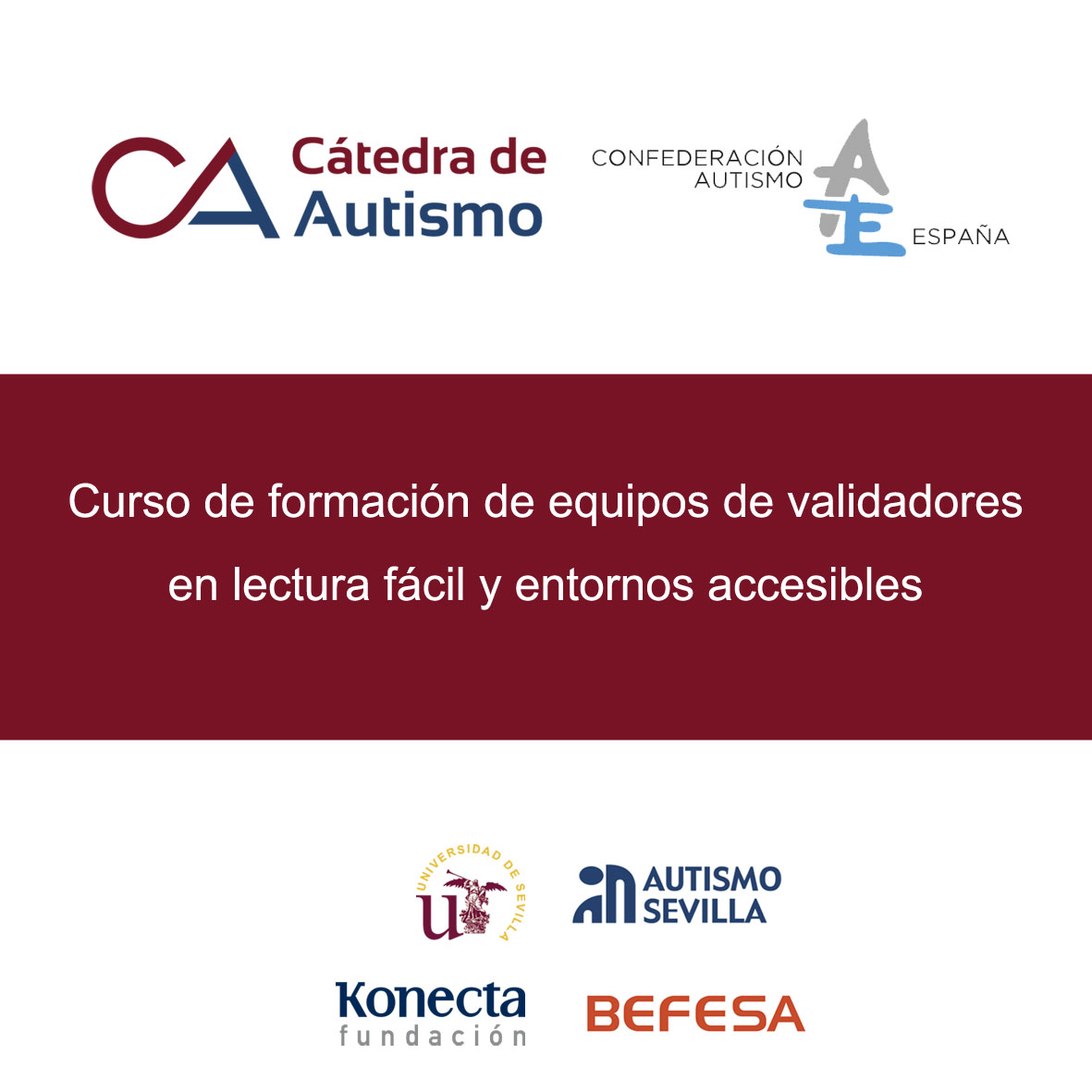 Curso de Validadores en colaboración con Autismo España