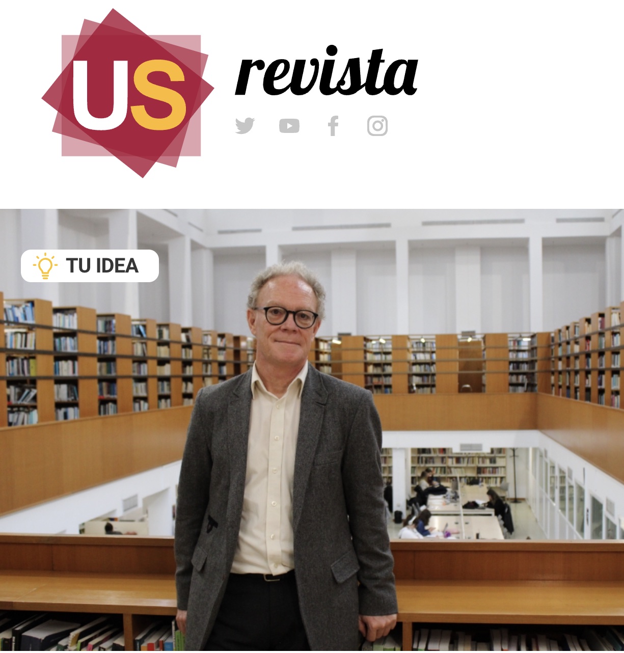 David Saldaña, director de la Cátedra de Autismo, en la revista US