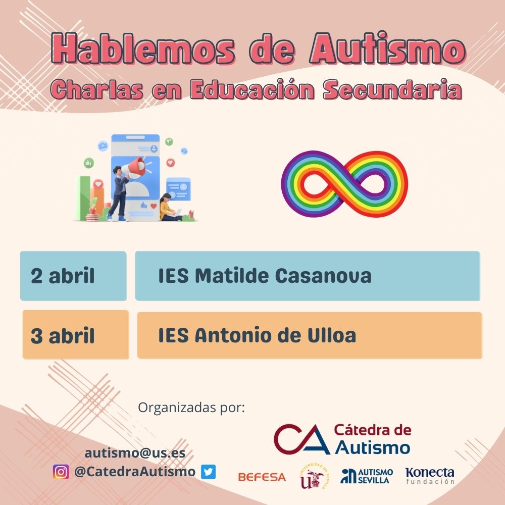 IES Matilde Casanova e IES Antonio de Ulloa, donde se impartirán las charlas de sensibilización sobre autismo los días 2 y 3 de abril, respectivamente