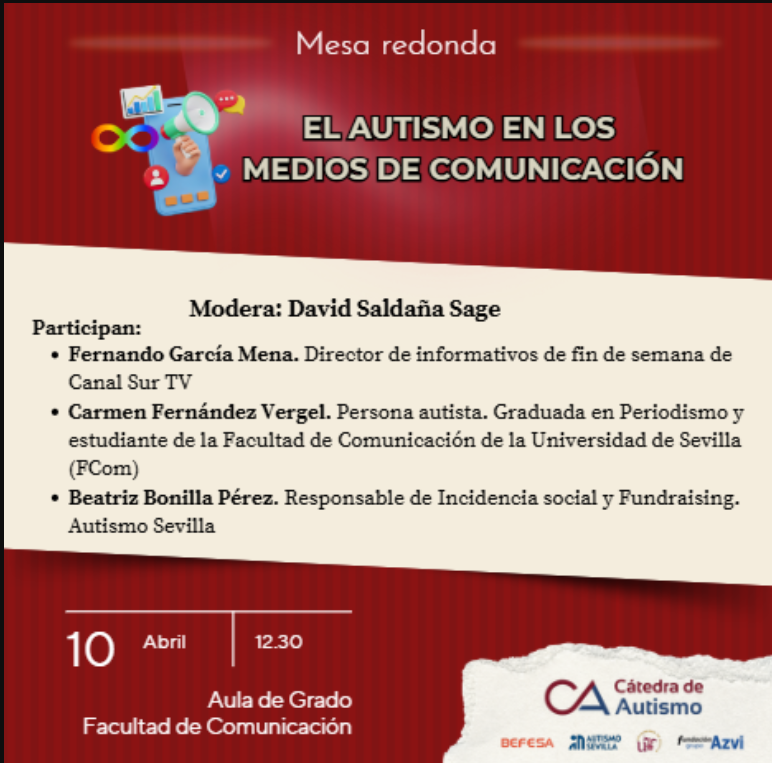 Cartel de la presentación que contiene la misma información redactada en la noticia