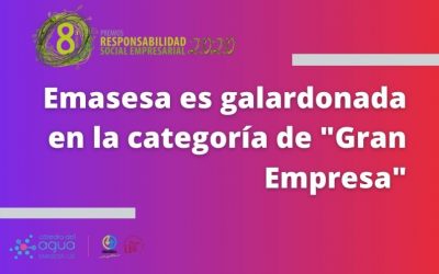 EMASESA ES GALARDONADA EN LA CATEGORÍA “GRAN EMPRESA” EN LOS VIII PREMIOS DE RESPONSABILIDAD SOCIAL EMPRESARIAL RSE.