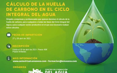 EMASESA abre el plazo de inscripción para el curso online «Cálculo de la Huella de Carbono en el Ciclo Integral del Agua»