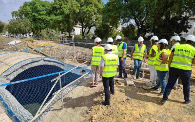 Alumnos del Máster en Tecnologías y Gestión del Ciclo Integral del Agua MTGCIA de EMASESA y Universidad de Sevilla, en su versión a distancia, han tenido un encuentro presencial, donde se ha incluido la visita a diversas instalaciones y departamentos de EMASESA