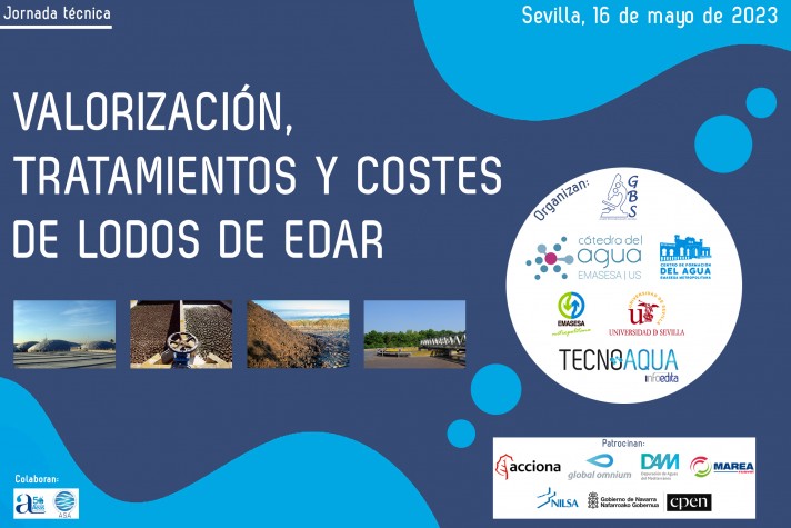 JORNADA TECNOAQUA: «Valorización, tratamientos y costes de lodos de EDAR»