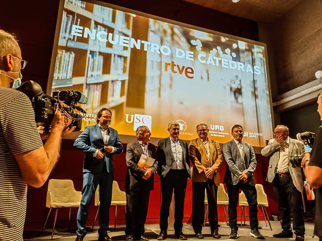 Encuentro de Cátedras RTVE con el presidente de la corporación José Manuel Pérez Tornero