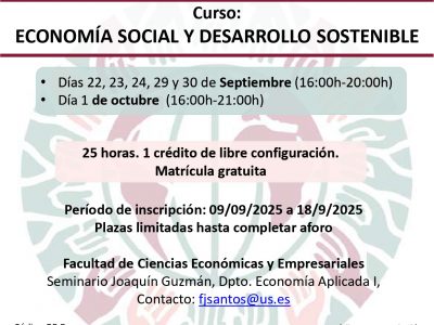 Poster Economía social y desarrollo sostenible